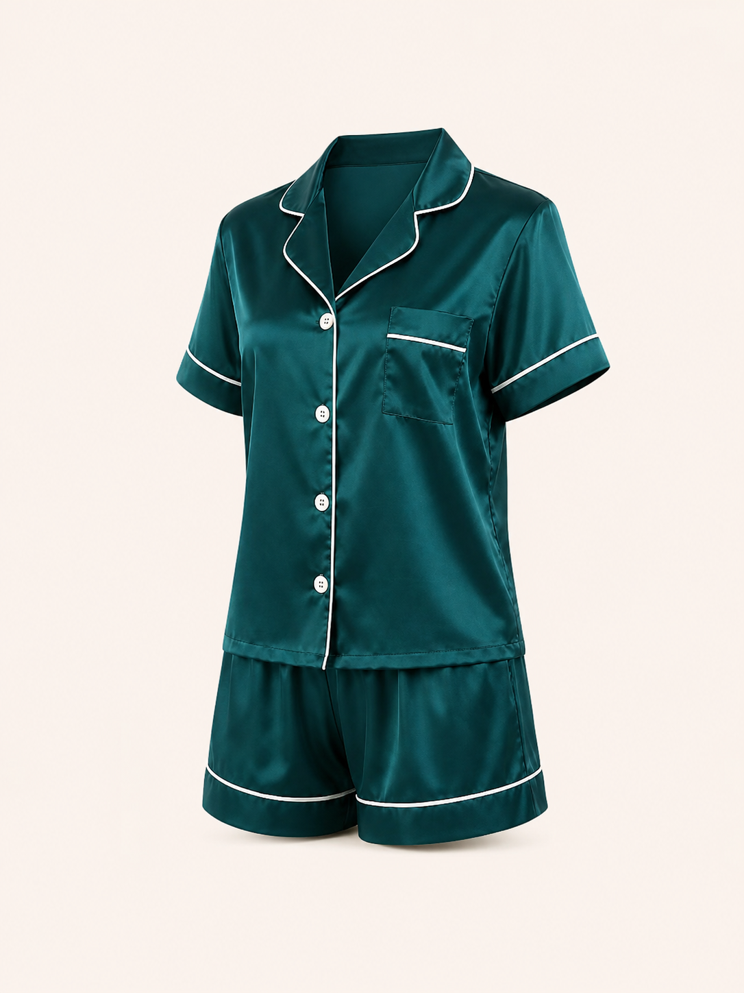 Ensemble de pyjama 2 pièces en satin