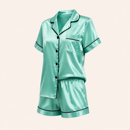 Ensemble de pyjama 2 pièces en satin