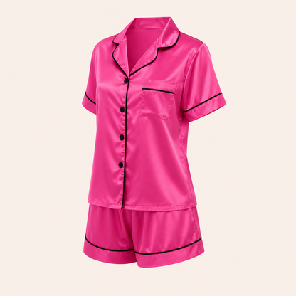 Ensemble de pyjama 2 pièces en satin
