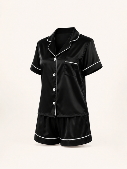Ensemble de pyjama 2 pièces en satin