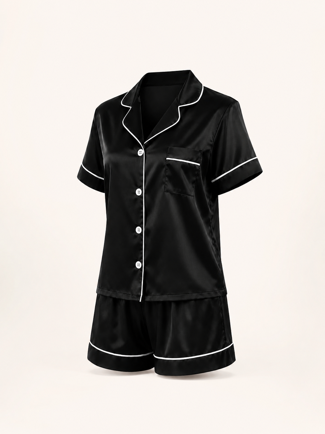 Ensemble de pyjama 2 pièces en satin